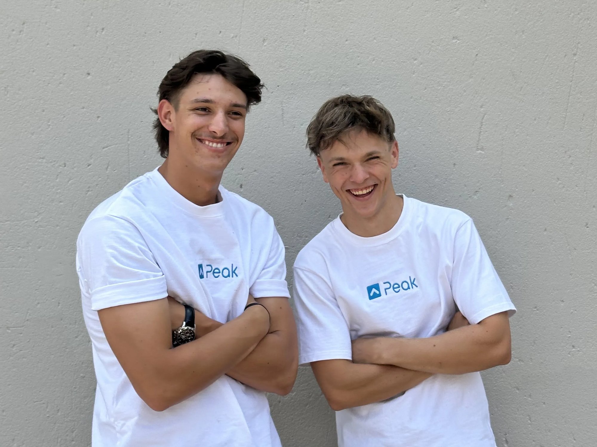 Loïc Chelin and Nathan Watt, founders of Peak Cleaning SA