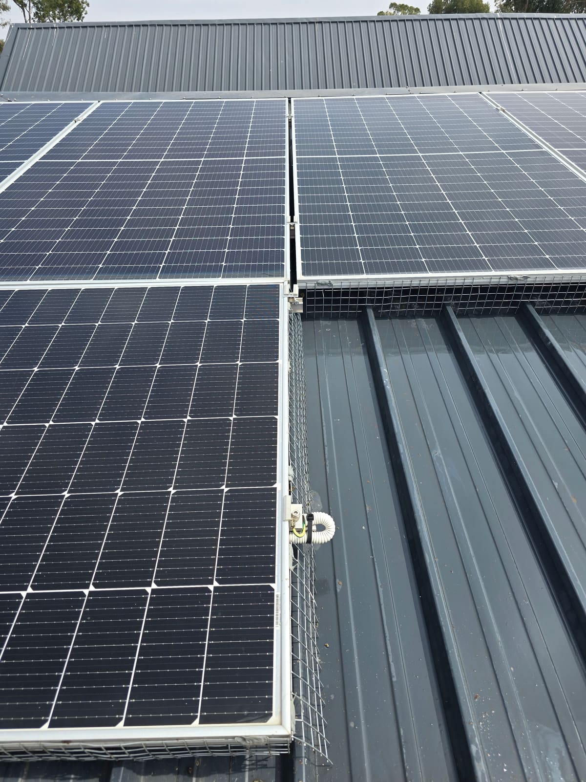 Same solar panel completely clean after a Peak Cleaning service